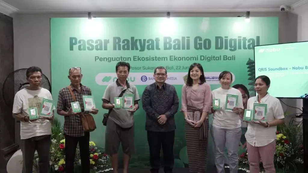 Nobu Bank Fasilitasi Pedagang Pasar Sukawati Dengan Solusi QRIS dan MDR 0%